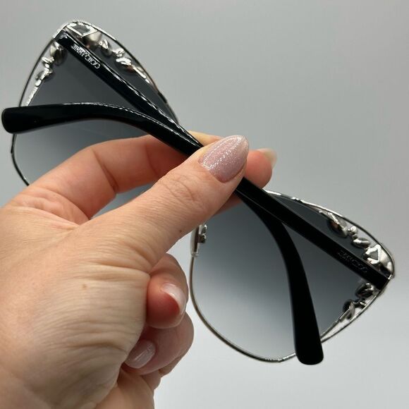 JIMMY CHOO Sunglasses Kyla/S 25TH 010 Palladium Women NEW - Picture 10 of 13